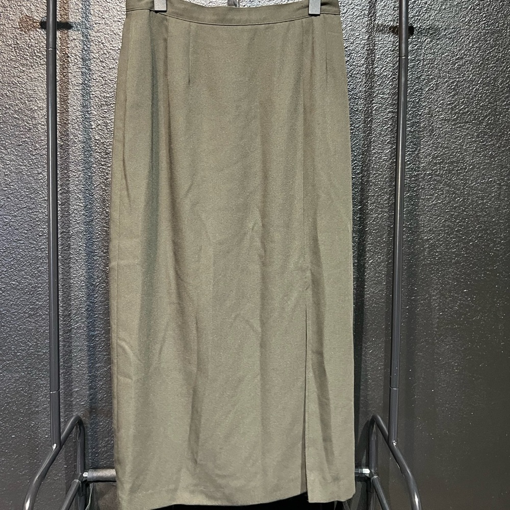Midi Green Skirt